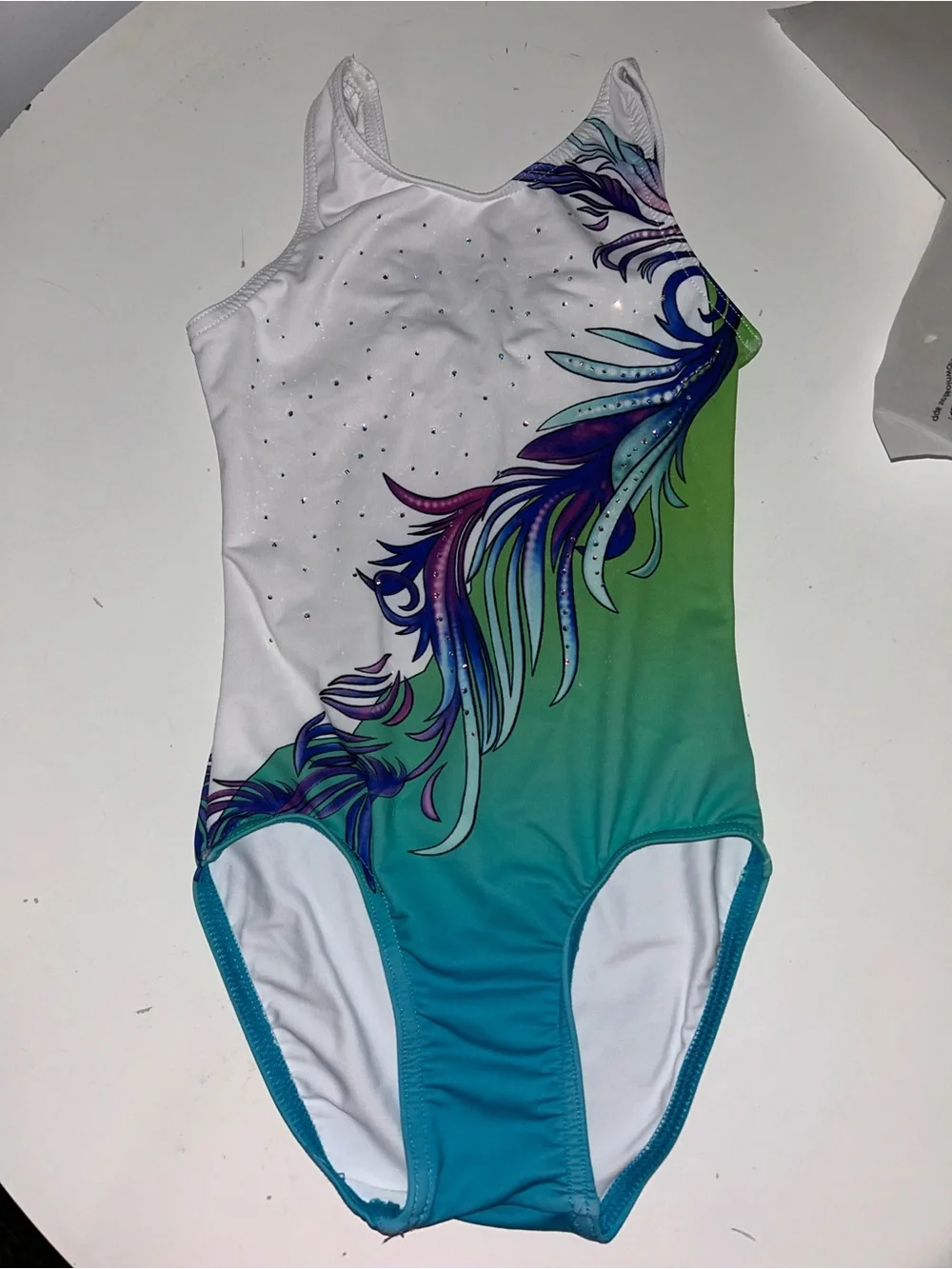 Cat & Jack Girls Mermaid Swim Set with Rainbow and Purple Accents